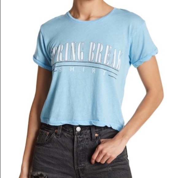Wildfox Tops - NEW Graphic Wildfox Spring Break crop top